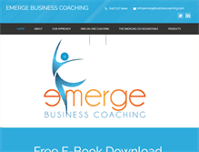 Tablet Screenshot of emergebusinesscoaching.com